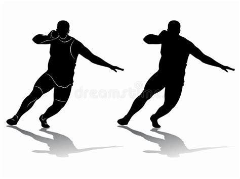 Shot Put Thrower Silhouette