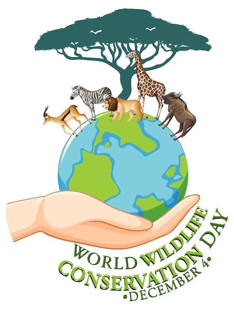 Free vector world wildlife conservation ... | Free Vector #Freepik # ...