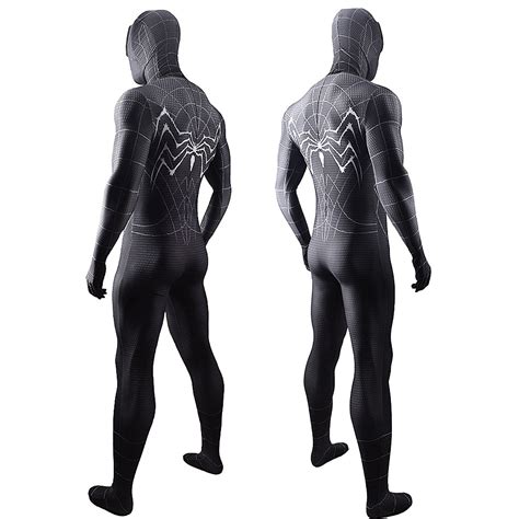 Nuevo Venom Superhero Spider Man Spandex Cosplay 3d Zentai Bodysuit