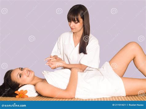 Nice Body Massage Portrait Stock Image Image Of Clean 21101421