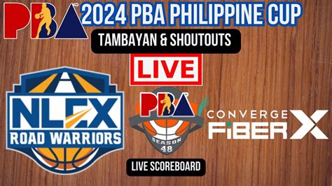 Live Nlex Road Warriors Vs Converge Fiberxers Play By Play Live