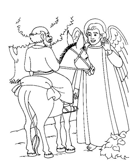 Coloring Page Balaam Free Printable