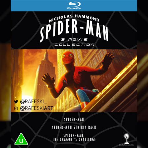 Custom Blu Ray Cover For The Nicholas Hammond Spider Man Movies Oc