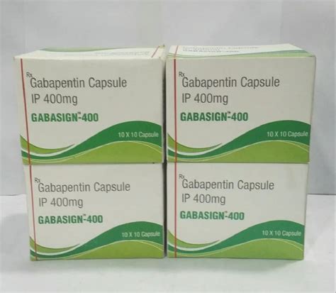 Gabasign 400 Capsule At Rs 142 Stripe Gabapentin Capsule In Nagpur