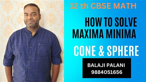 Maxima Minima Class 8 27 Volume Of Sphere 12 Cbse YouTube