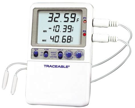 TRACEABLE Digital Thermometer 2 Bullet Probe Multi Point