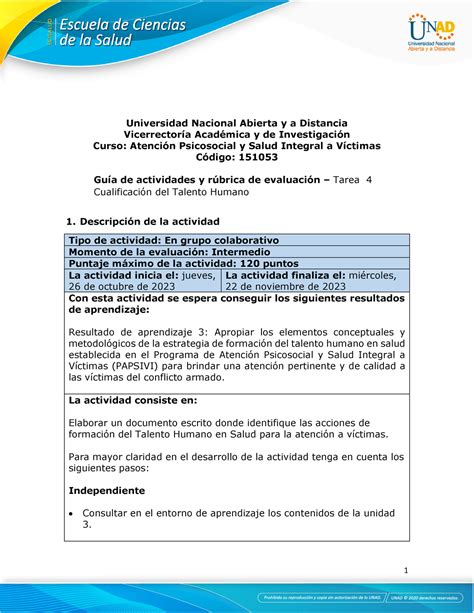 Guía de actividades y rúbrica de evaluación Unidad 3 Tarea 4