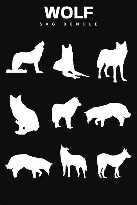 Wolf Svg Images Masterbundles