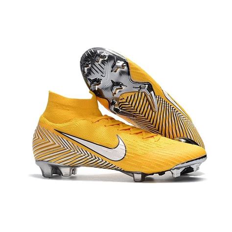 Nike Mercurial Superfly Vi Elite FG New Soccer Cleats - Neymar Yellow