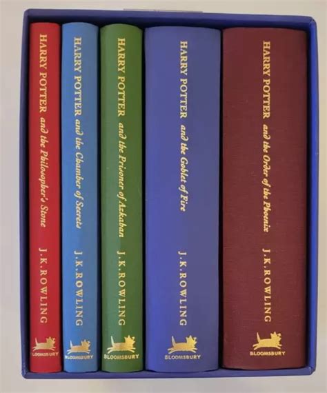 HARRY POTTER DELUXE Signature Edition Box Set 1 5 Hardcover J K