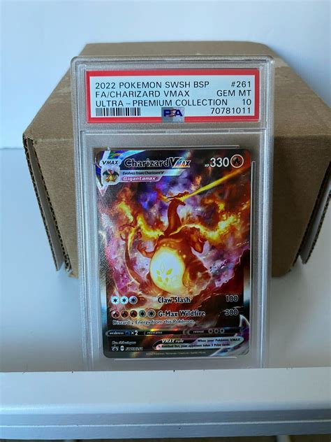 Mavin 2022 Pokemon Psa 10 Charizard Vmax Ultra Premium Collection 261