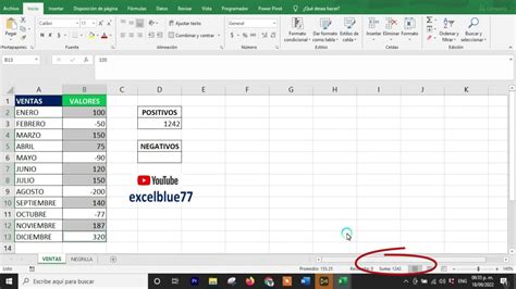 Sumar Positivos Y Negativos Excel Image To U