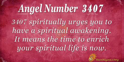 Angel Number 3407 Meaning: Personal Comfort - SunSigns.Org