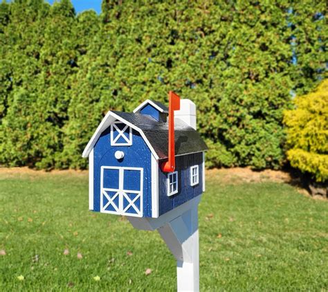 Dutch Barn Large Mailbox Amish Handmade Choose Your Color Amish