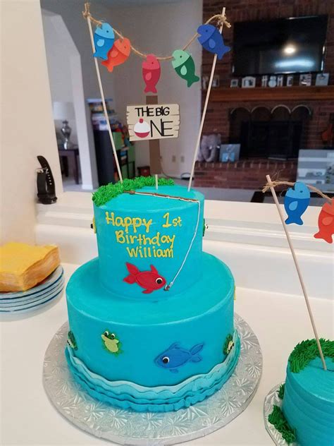 Fishing Birthday Cake Topper