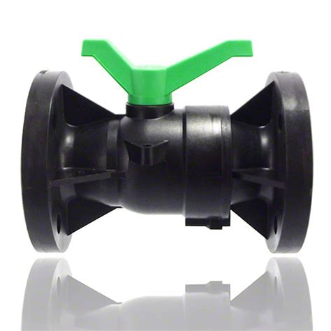 Ways Flanged Ball Valve Ppgf Fpm Green Handle Kwerk Online Shop