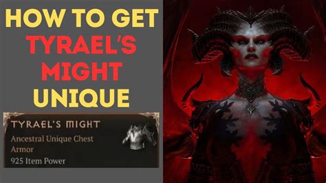 How To Get Tyraels Might Unique In Diablo 4 YouTube