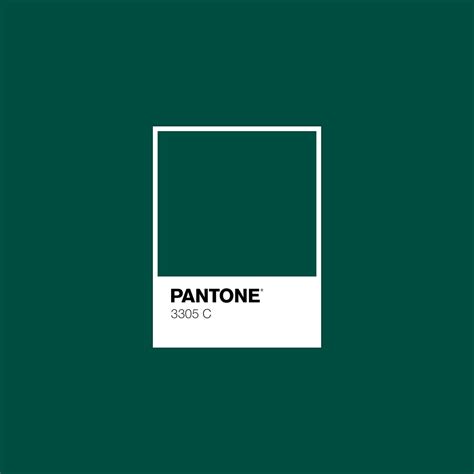 Pantone Emerald 3305 C Color Palette