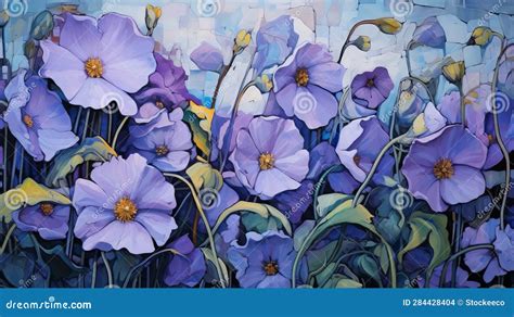 Stunning Primrose Art: a Masterpiece in Mackintosh Style Stock ...