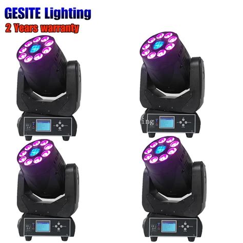 75w White 9x12w RGBWA UV 6in1 LED Beam Spot Wash Moving Head In Stage