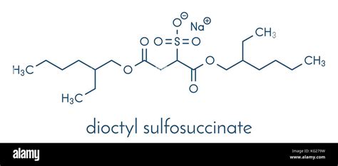 Docusate Sodium Dioctyl Sodium Sulfosuccinate Stool Softener Drug Molecule Laxative