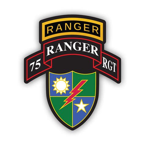 75th Ranger Regiment Insignia Sticker Decal Self Adhesive Vinyl