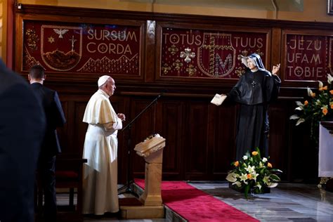 Wizyta Ojca W Franciszka W Klasztorze Si Str Matki Bo Ej Mi Osierdzia