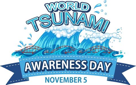 World Tsunami Awareness Day 12723581 Vector Art at Vecteezy