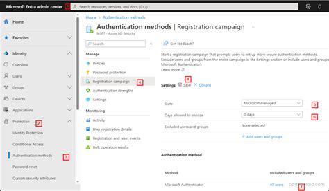 Registration Campaign In Microsoft Entra Idnudge Users To Set Up Ms