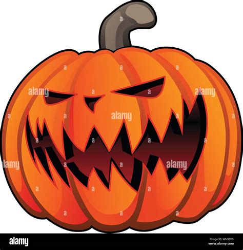 Jack O Lantern Halloween Pumpkin Isolated Vector Illustration Stock