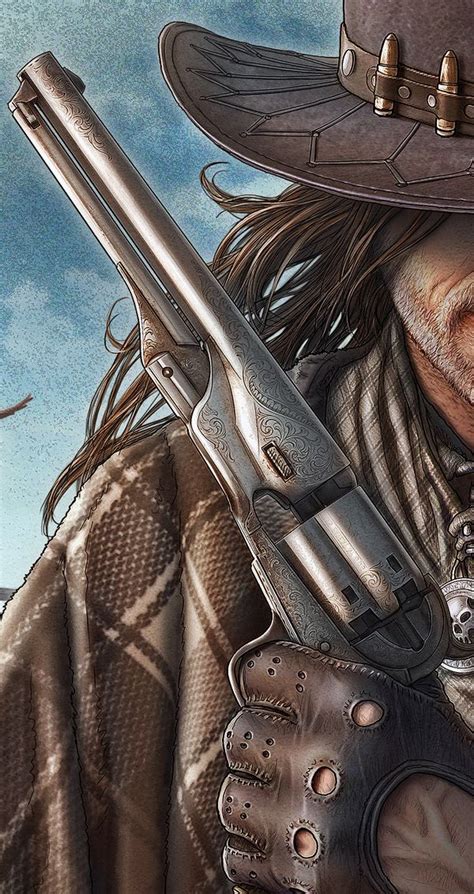 Gunslinger Western Gunslinger Art Cowboy Art Western Artwork