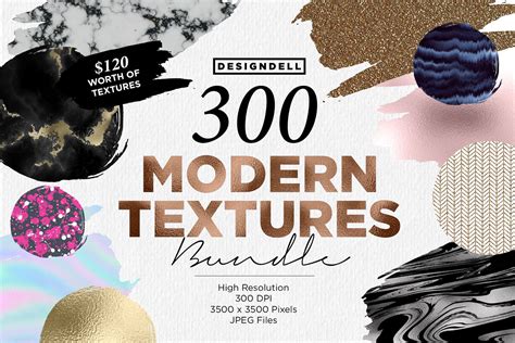 Modern Textures Bundle 300 Textures Creative Bundles