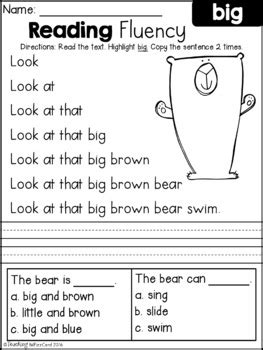 Excellent Reading Pages Kindergarten Reading Pages - Printable Worksheet