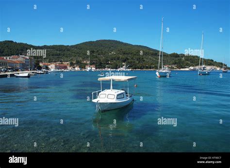 Vela Luka Town Korcula Island Croatia Stock Photo Alamy