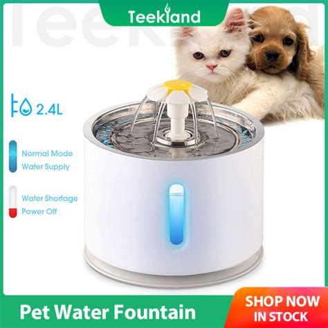 Cat Water Fountain Stainless Steel Top Pet Water Fountain For Small Dog