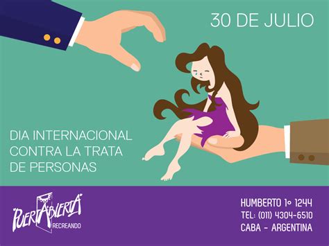 30 De Julio Dia Mundial Contra La Trata De Personas Puerta Abierta