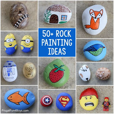 50 Awesome Rock Painting Ideas Frugal Fun For Boys And Girls