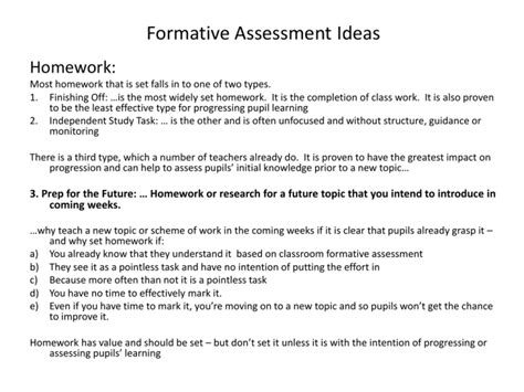 Formative Assessment Printable Ideas