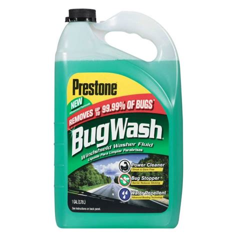 Prestone As657 Bug Wash Windshield Washer Fluid 1 Gallon Washer