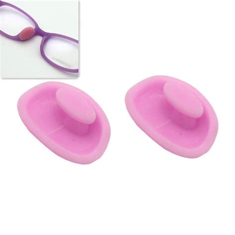 2 Pairs Glasses Accessories Bayonet Plastic Nose Pad Embedded Candy Colored Small Nose Pad