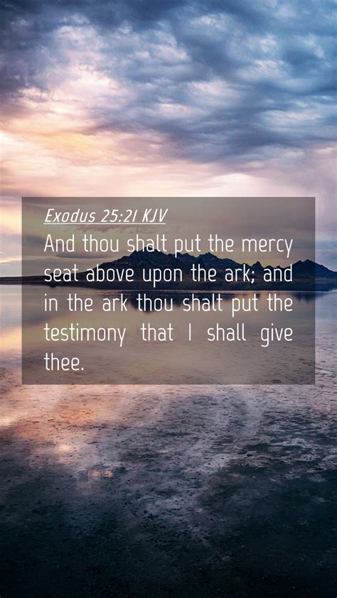 Exodus Kjv Mobile Phone Wallpaper And Thou Shalt Put The Mercy