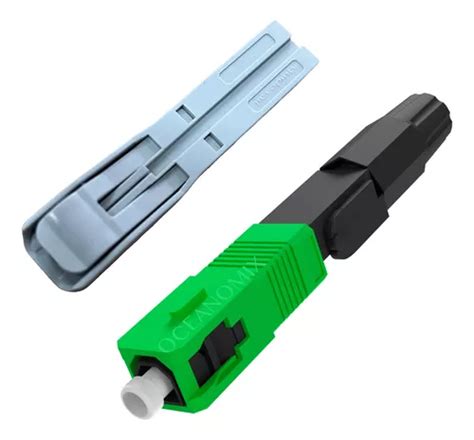 P S Conector Fast R Pido Ftth Sc Apc Verde Reutiliz Vel Mercadolivre