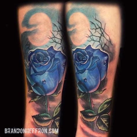 Blue Rose By Brandon Heffron Tattoonow