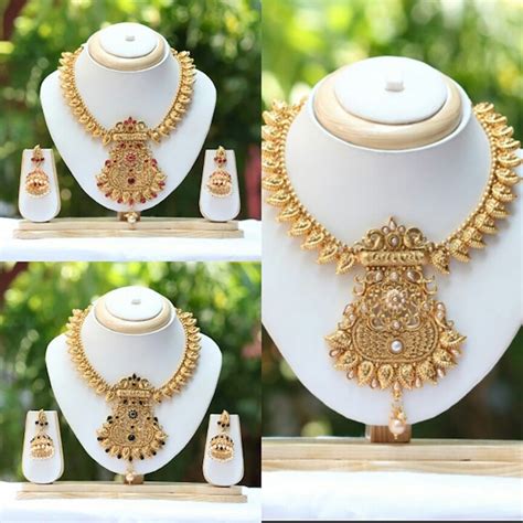 Indian Gold Earrings - Etsy