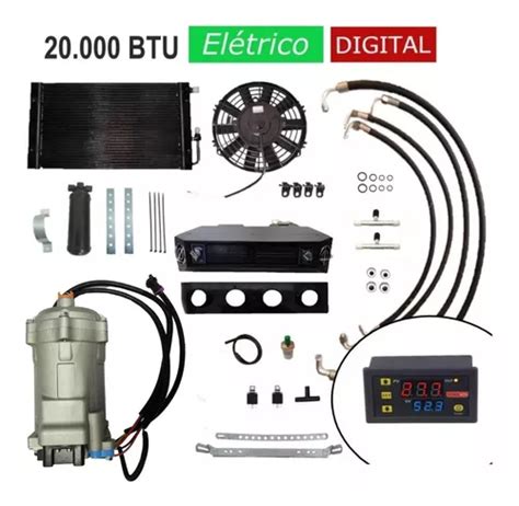 Kit Ar Condicionado Gol Quadrado Elétrico 20 000 Btu Digital