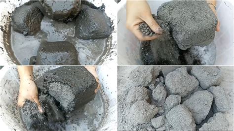 Asmr Soft Dusty Mud Concrete Chunks Dry Floor Water Whole Dip