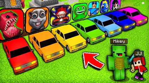 Do Not CHOOSE The Wrong 7 CARS Base Minecraft WEDNESDAY Garten Of