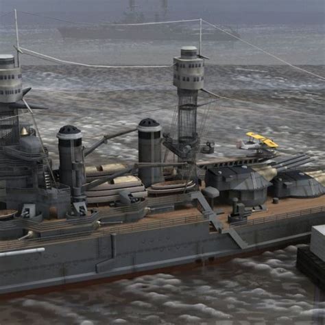 Battleship U.S.S Nevada BB-43 for Poser 3D SoftwarePoser World digital ...