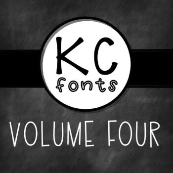 KC Fonts Volume Four By Kylie S Corner TPT