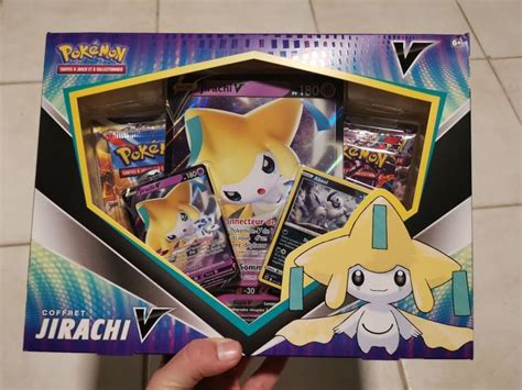 Coffret Pok Mon Jirachi V Booster Cartes Promos Pokemon Beebs